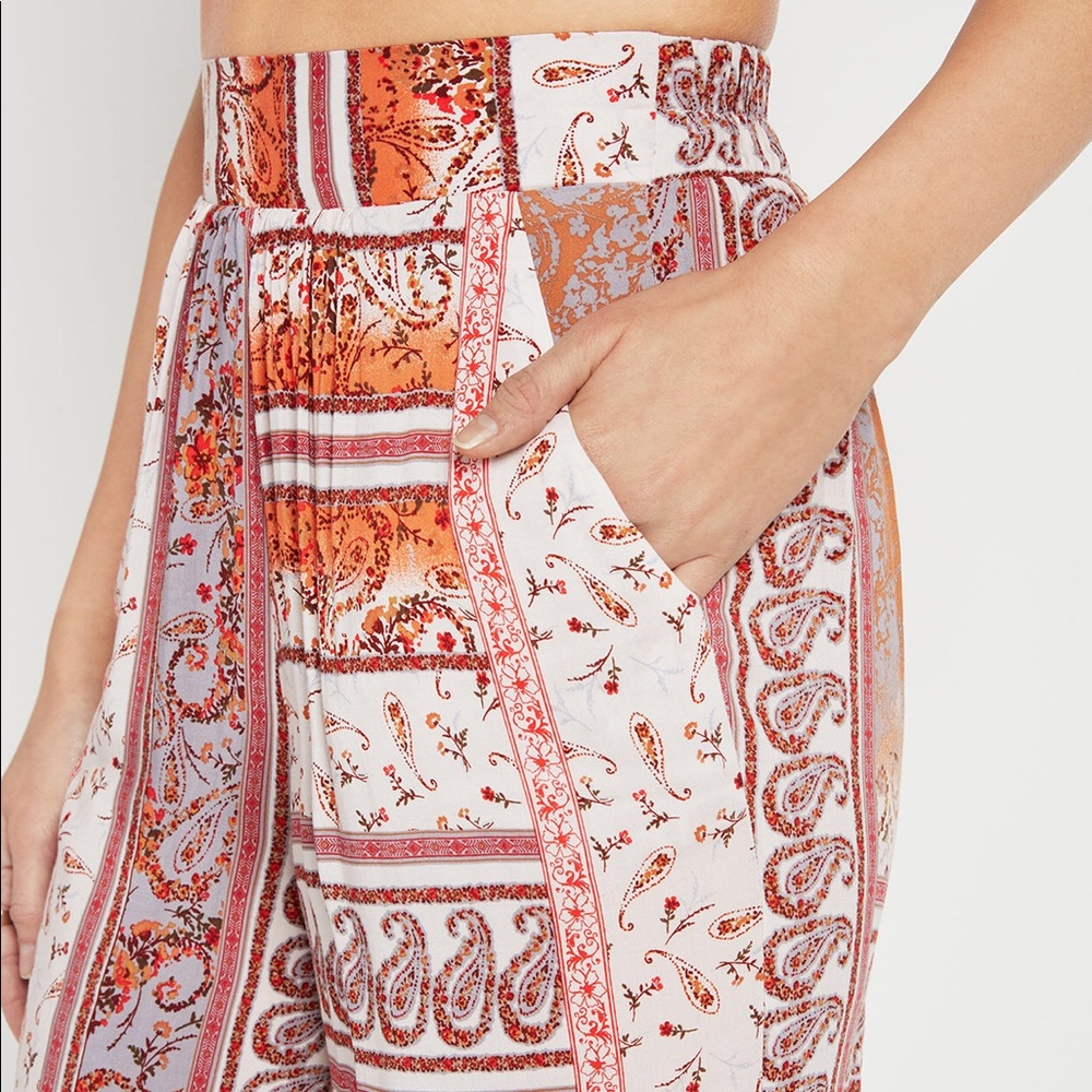 Bcbg Generation Paisley Floral Palazzo Pant